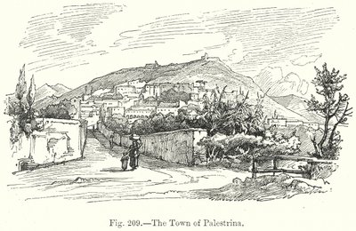 Palestrina Kasabası (gravür) by English School