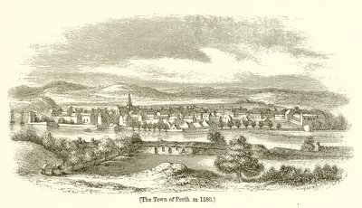 1580 yılında Perth Kasabası by English School