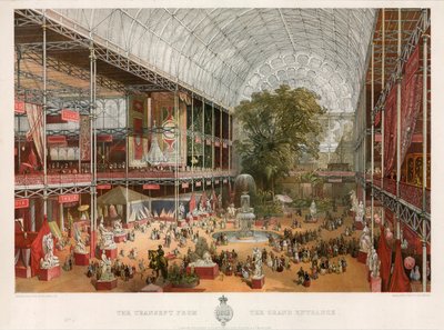 Büyük Girişten Transept, Büyük Sergi, 1851 by English School