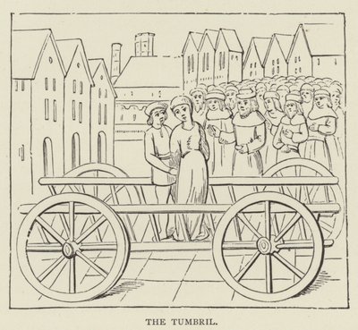 Tumbril (gravür) by English School