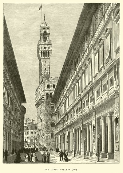 Uffizi Galerisi, 1865 by English School