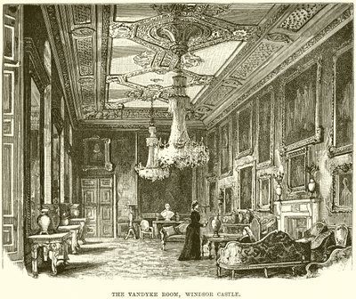 Vandyke Odası, Windsor Kalesi by English School