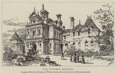 Victoria Hastanesi (gravür) by English School