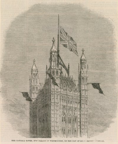 Victoria Tower, yeni Westminster Sarayı, Sir C Barnets