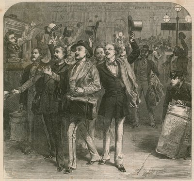 Savaş: Prusyalıların Charing-Cross Tren İstasyonundan Ayrılışı by English School