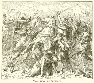 Saksonya'daki Savaş by English School