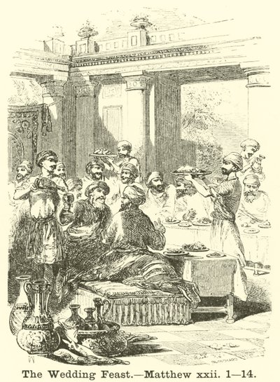Düğün Ziyafeti, Matta, xxii, 1, 14 by English School