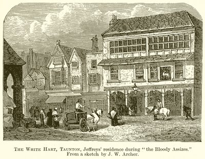 The White Hart, Taunton, Jeffreys Residence, Bloody Asses sırasında by English School