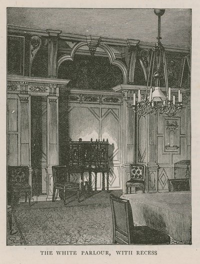 Beyaz Salon, girintili, Holland House by English School