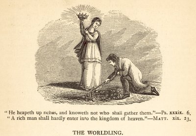 The Worldling (gravür) by English School