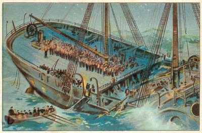 "Birkenhead" Batığı (chromolitho) by English School