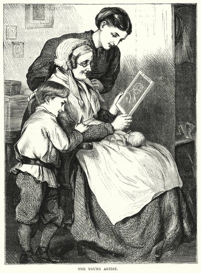 Genç Sanatçı (gravür) by English School