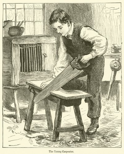 Genç Marangoz (gravür) by English School