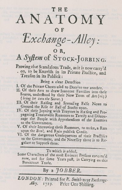 Exchange Alley'in anatomisi by English School