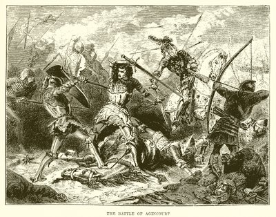 Agincourt muharebesi by English School
