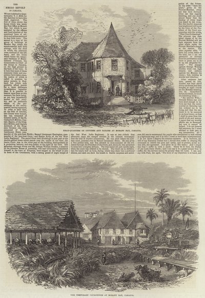 Jamaika'daki siyah İsyan (gravür) by English School