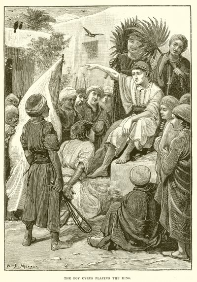 Kralı oynayan çocuk Cyrus by English School