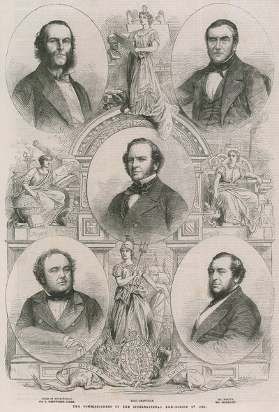 1862 Uluslararası Sergisinin komisyon üyeleri by English School