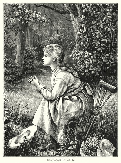 Ülke ziyareti (gravür) by English School
