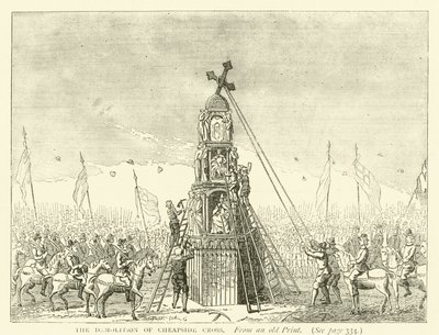 Eski bir baskıdan Cheapside Cross