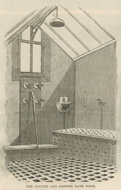 Duş ve duş banyo odası by English School