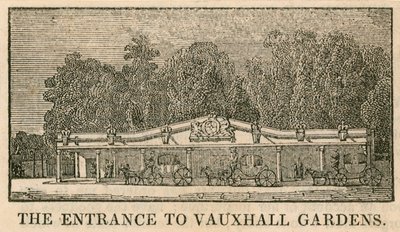Vauxhall Bahçeleri, Londra girişi by English School