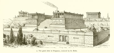 R Bohn tarafından restore Bergama büyük sunak, by English School