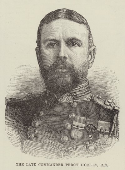 Merhum Komutan Percy Hockin, RN (gravür) by English School