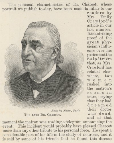 Merhum Dr Charcot (gravür) by English School