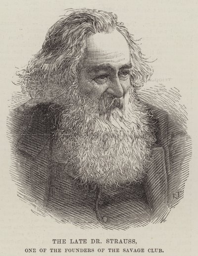 Vahşi Kulübün Kurucularından Merhum Dr Strauss (gravür) by English School