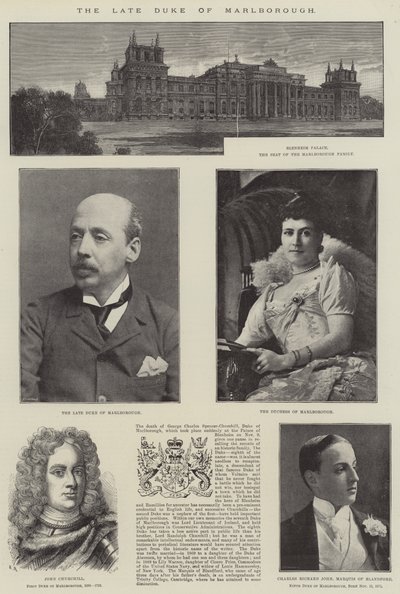 Geç Marlborough Dükü (gravür) by English School