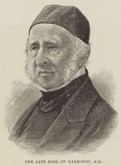 Harrowby geç Earl, KG (gravür) by English School