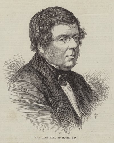 Rosse geç Earl, KP (gravür) by English School