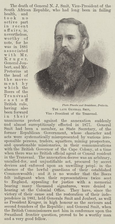 Rahmetli General Smit, Transvaal