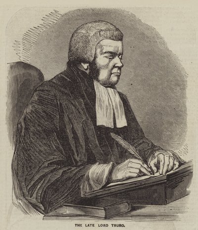 Rahmetli Lord Truro (gravür) by English School