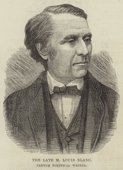 Rahmetli M Louis Blanc, Fransız Siyaset Yazarı (gravür) by English School