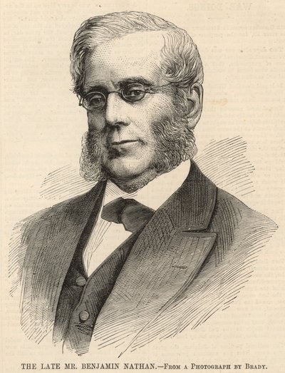 Merhum Bay Benjamin Nathan (gravür) by English School