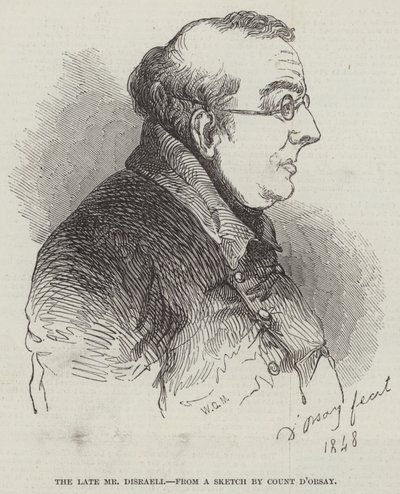 Merhum Bay Disraeli (gravür) by English School