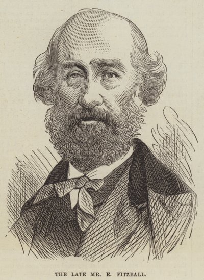 Merhum Bay E Fitzball (gravür) by English School