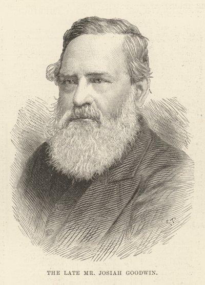 Merhum Bay Josiah Goodwin (gravür) by English School