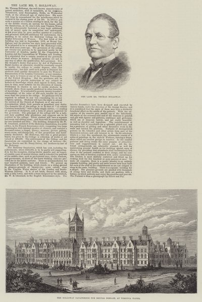Merhum Bay T Holloway (gravür) by English School