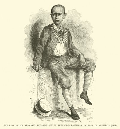 Rahmetli Prens Alamayu, eski Habeş İmparatoru Theodore