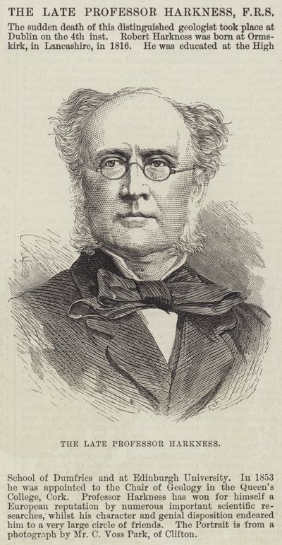 Rahmetli Profesör Harkness (gravür) by English School