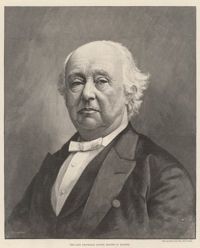 Merhum Profesör Jowett, Balliol Ustası (gravür) by English School