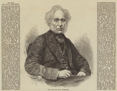 Merhum Sir David Brewster (gravür) by English School