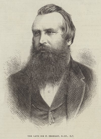 Merhum Sir F Crossley, Baronet, MP (gravür) by English School