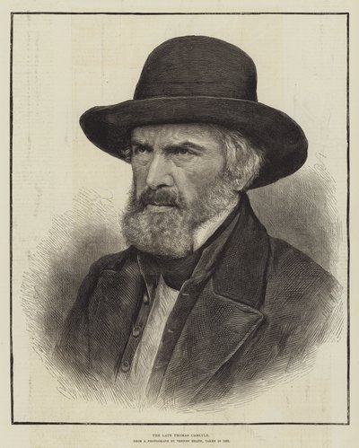 Merhum Thomas Carlyle (gravür) by English School