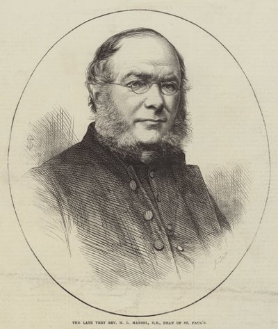 Merhum Çok Muhterem HL Mansel, DD, St Paul Dekanı (gravür) by English School