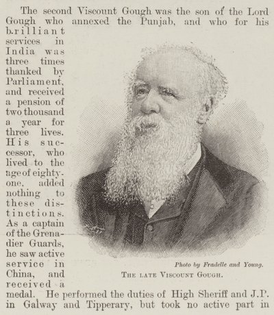 Geç Vikont Gough (gravür) by English School