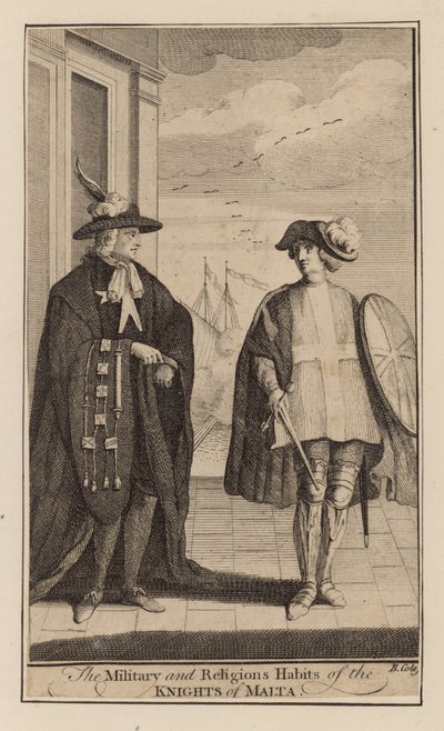Malta Şövalyelerinin askeri ve dini alışkanlıkları by English School